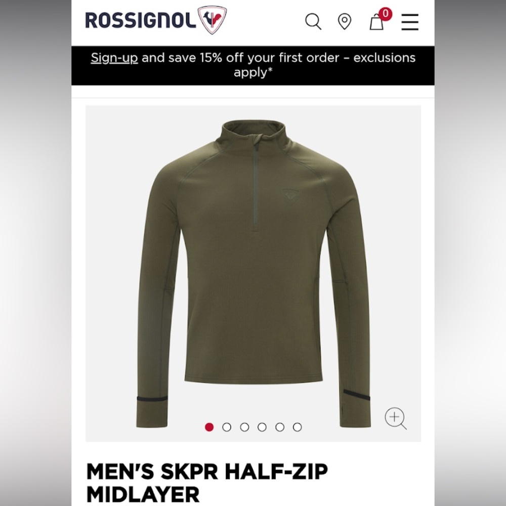 Rossignol SKPR Half Zip Midlayer